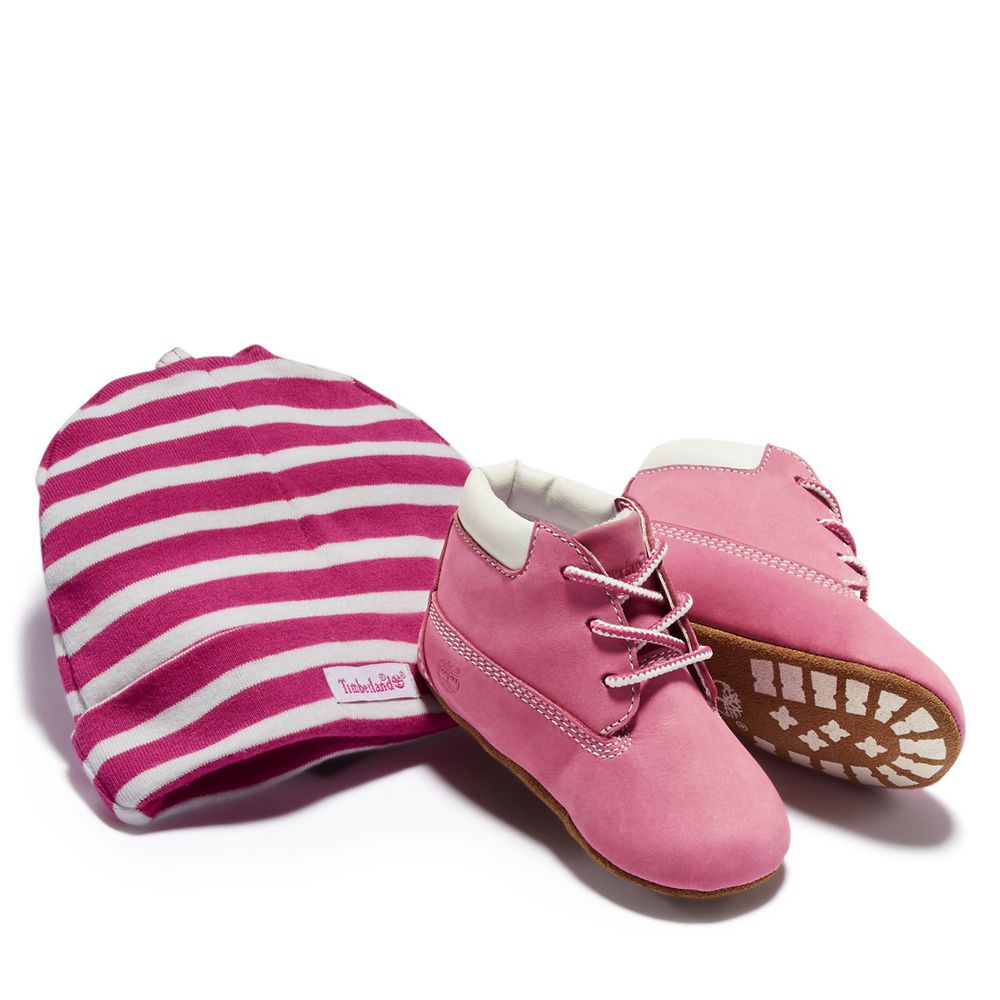 Tenisi Timberland Copii Roz - Infant Crib Booties/Cap Set - Romania - PFTJVM072